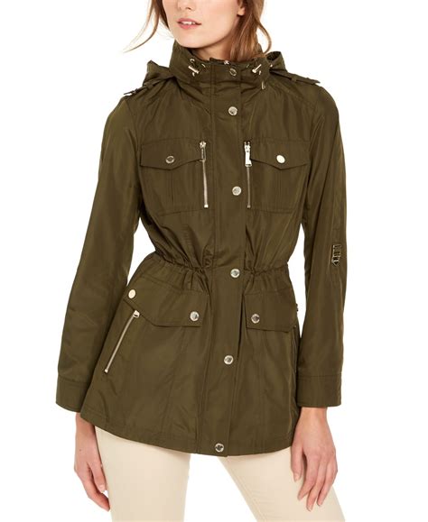 michael kors rain jacket men|michael kors anorak raincoat.